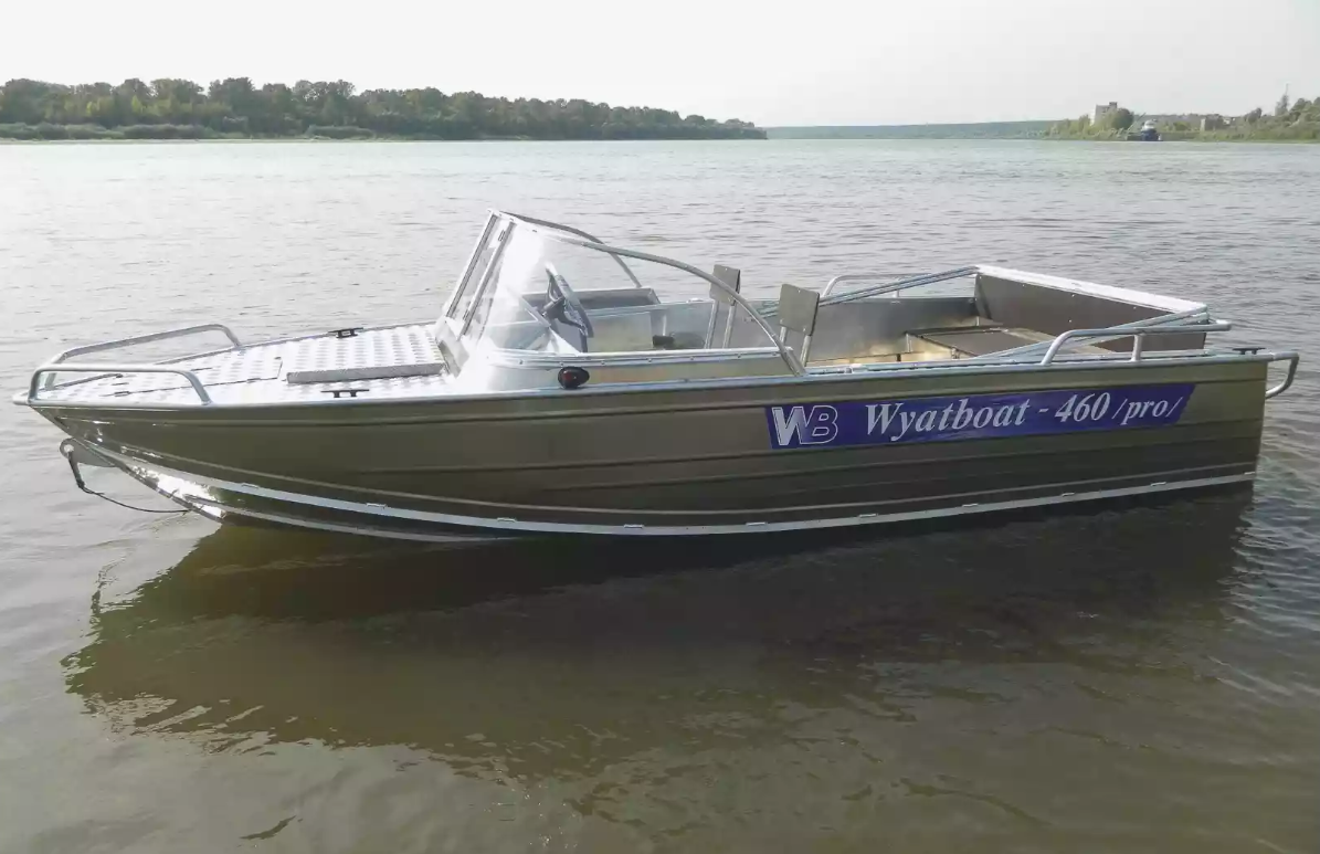 Алюминиевый катер Wyatboat-460 T Pro в Красноярске Алюминиевый катер Wyatboat-460 T Pro в Красноярске