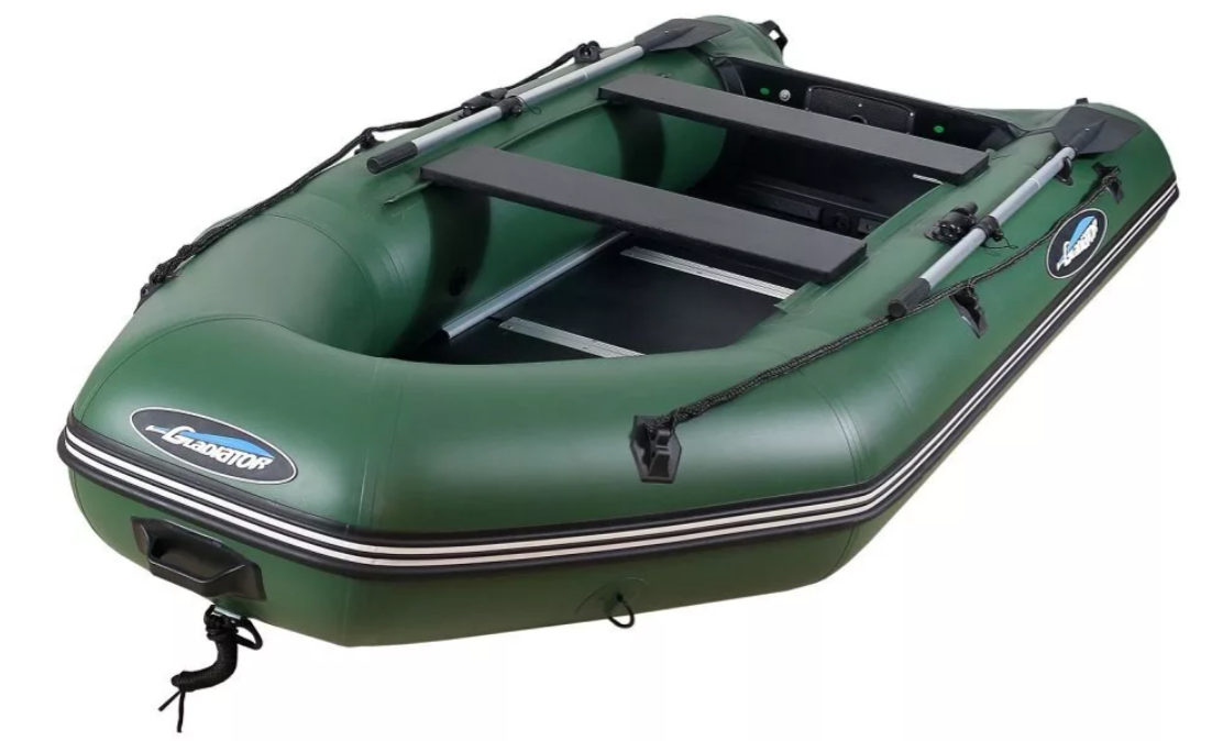 МОТОРНО-ГРЕБНАЯ ЛОДКА ПВХ GLADIATOR А 340 ТК С ФАНЕРНЫМ ПОЛОМ в Красноярске