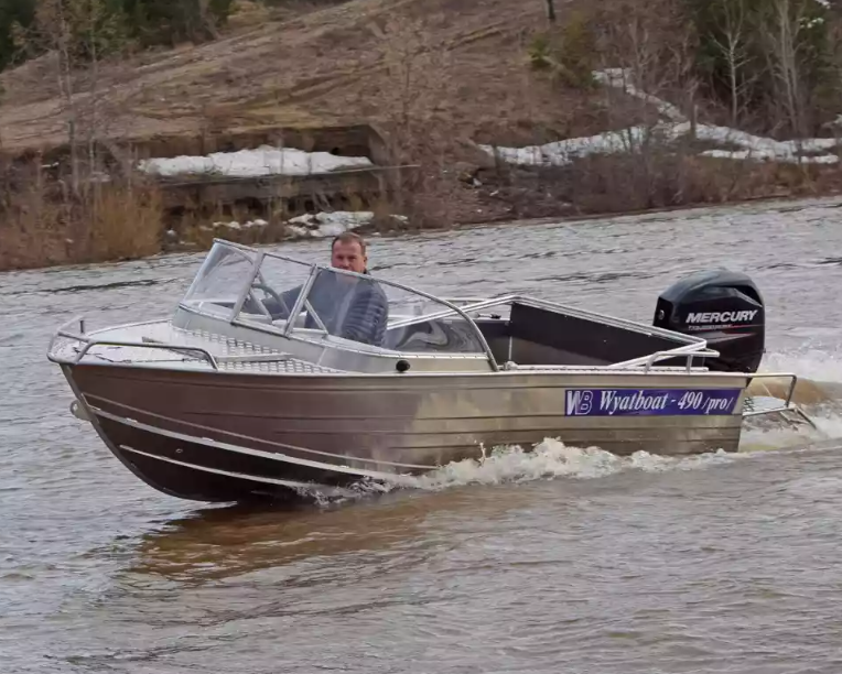 Алюминиевый катер Wyatboat-460 T Pro в Красноярске Алюминиевый катер Wyatboat-460 T Pro в Красноярске