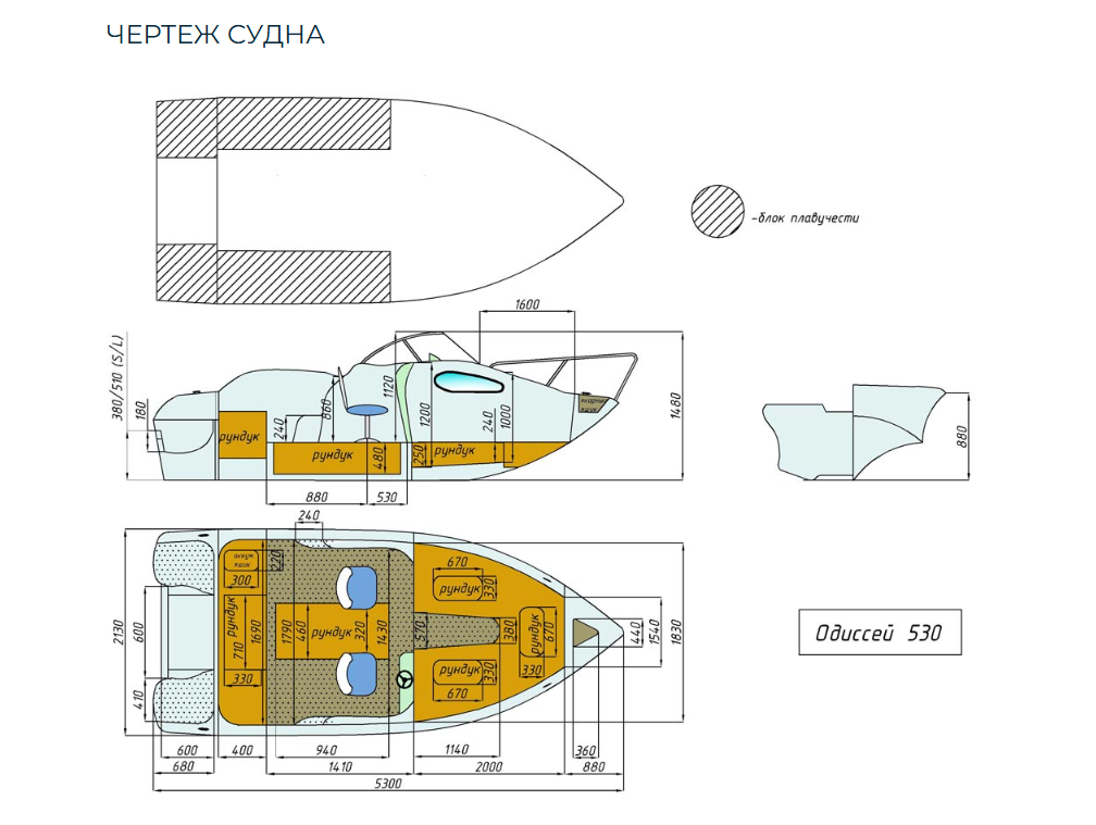 Стеклопластиковый катер Neman-530 с каютой в Красноярске