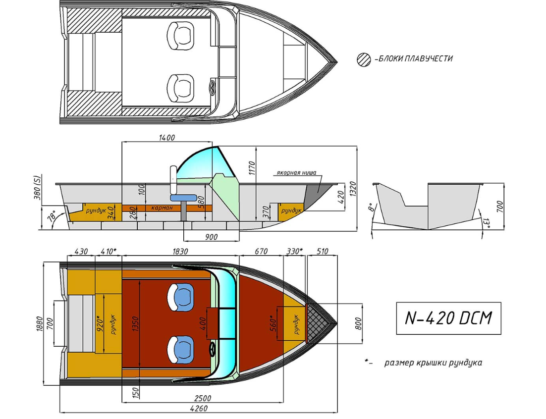 Алюминиевый катер Неман-420 DCM в Красноярске