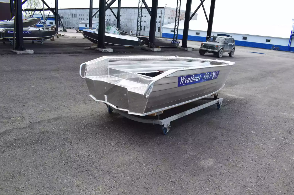 Алюминиевая лодка Wyatboat-390Р Увеличенный борт в Красноярске