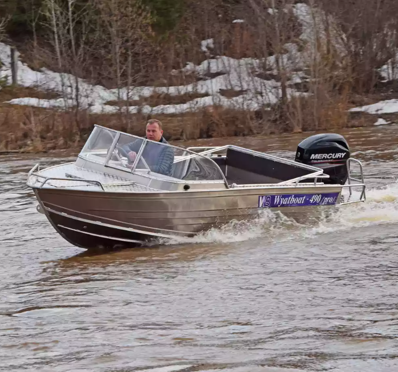Алюминиевый катер Wyatboat-460 T Pro в Красноярске Алюминиевый катер Wyatboat-460 T Pro в Красноярске