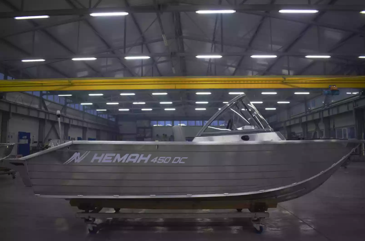 Алюминиевый катер Неман-450 DC NEW без покраски в Красноярске
