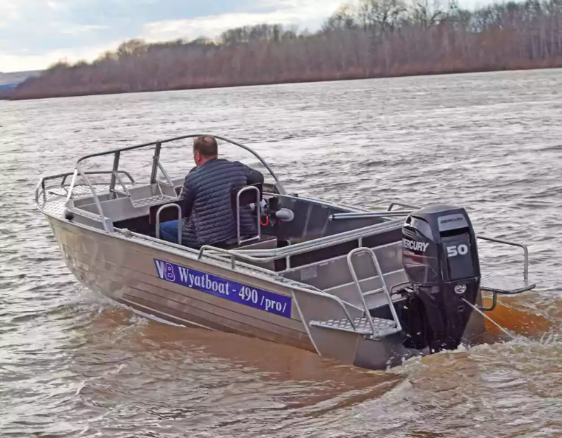 Алюминиевый катер Wyatboat-460 T Pro в Красноярске Алюминиевый катер Wyatboat-460 T Pro в Красноярске