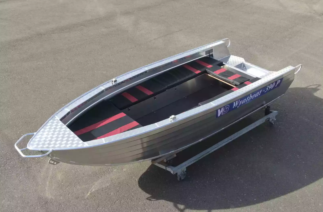 Алюминиевая лодка Wyatboat-390РМ увеличенный борт в Красноярске