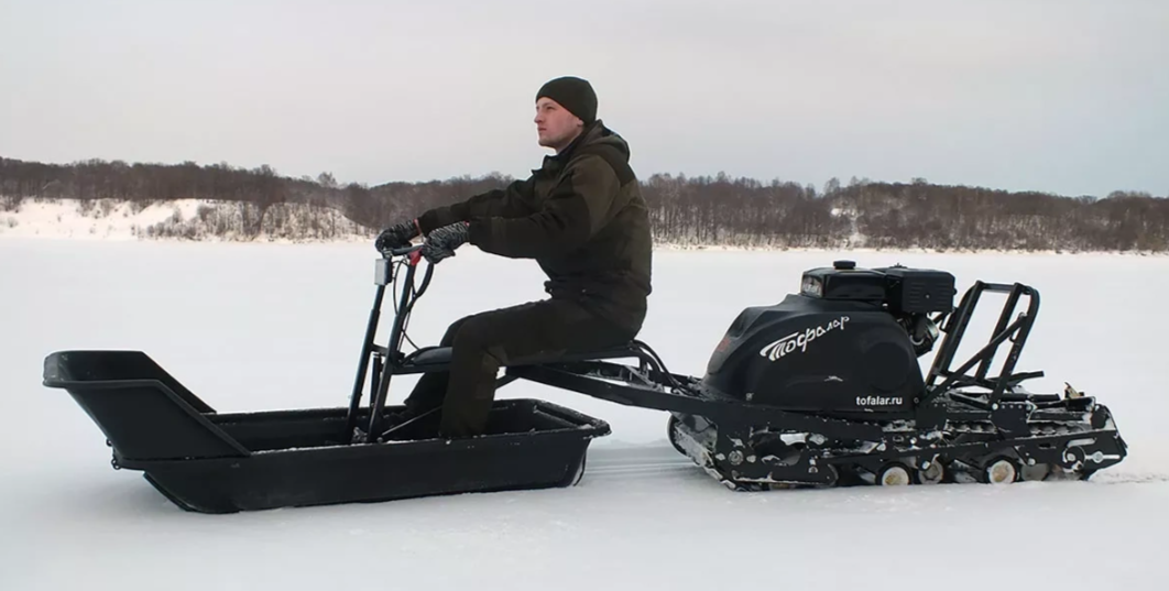 Мотобуксировщик Тофалар 500 с модулем Толкач в Красноярске Мотобуксировщик Тофалар 500 с модулем Толкач в Красноярске