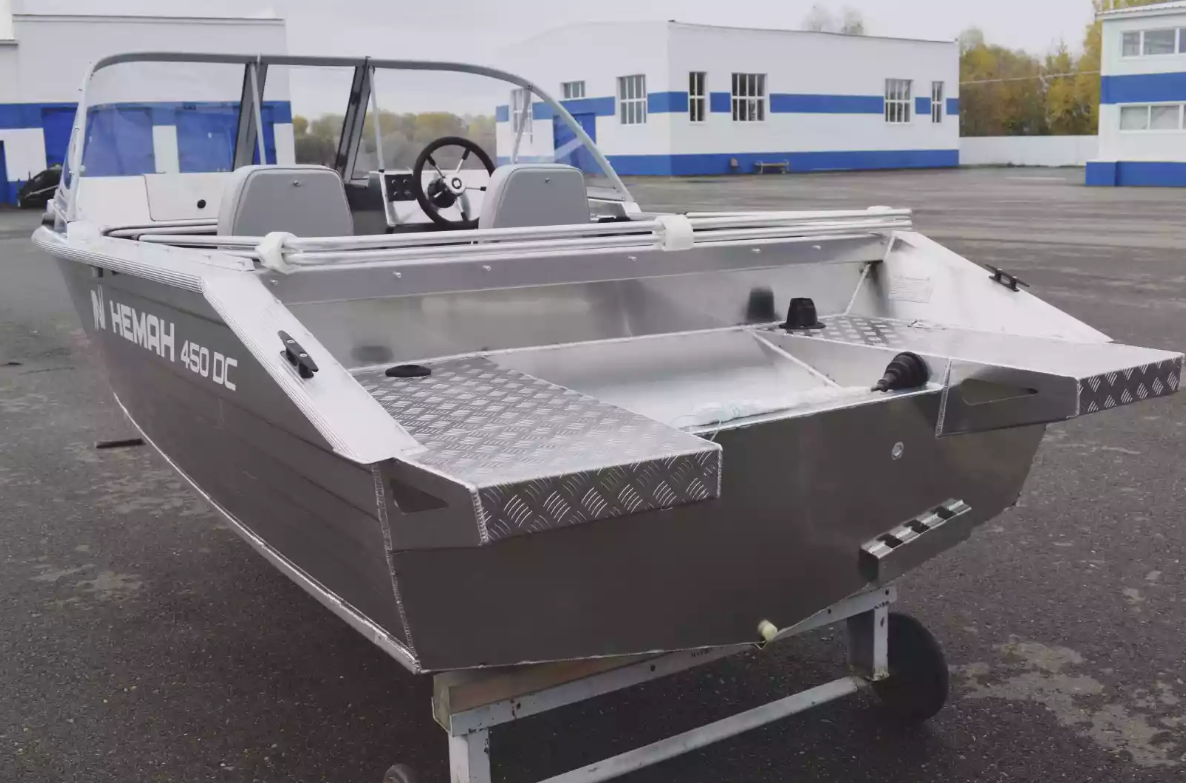 Алюминиевый катер Неман-450 DC NEW без покраски в Красноярске