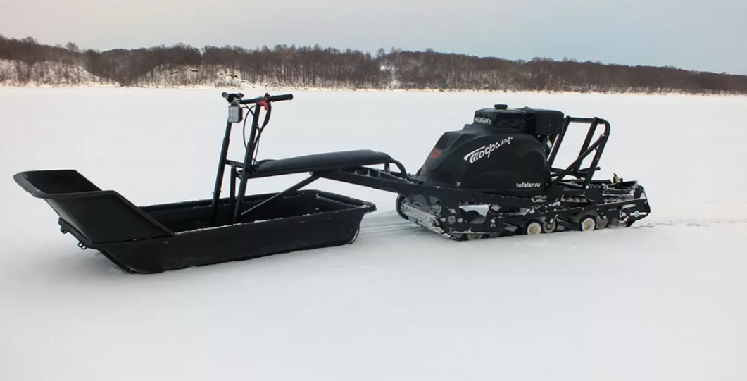 Мотобуксировщик Тофалар 500 с модулем Толкач в Красноярске Мотобуксировщик Тофалар 500 с модулем Толкач в Красноярске