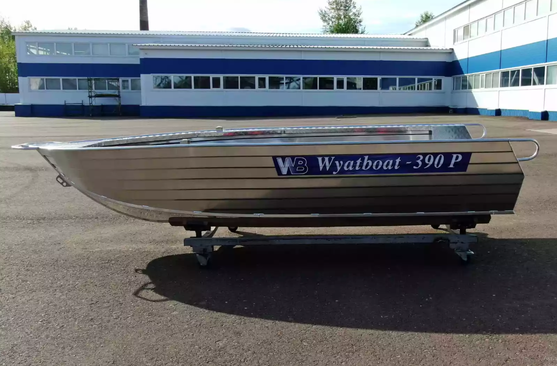 Алюминиевая лодка Wyatboat-390РМ увеличенный борт в Красноярске