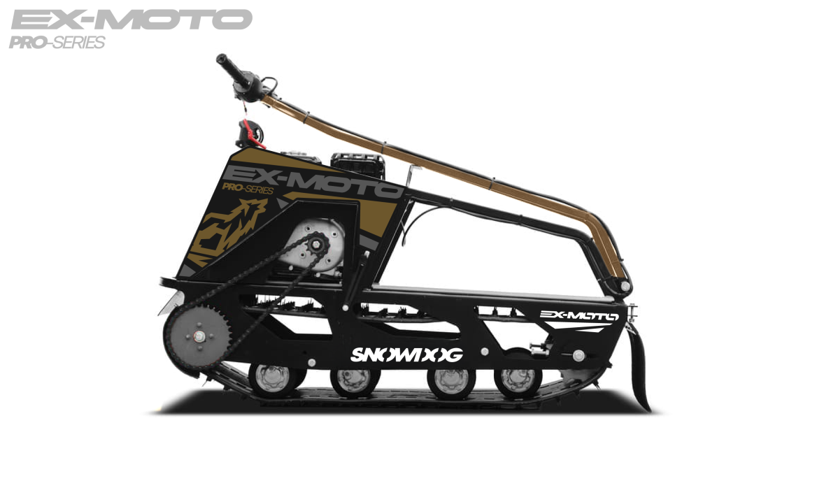 Мотобуксировщик EX-MOTO SNOWDOG S380 8л.с. в Красноярске