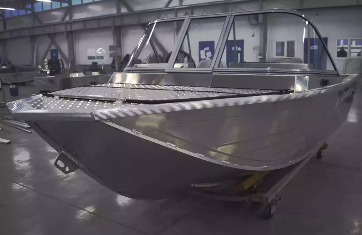 Алюминиевый катер Неман-450 DC NEW без покраски в Красноярске