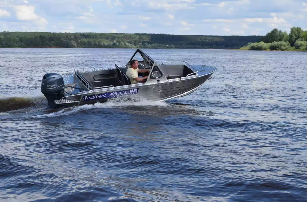 Алюминиевый катер Wyatboat-490 DCM Pro в Красноярске