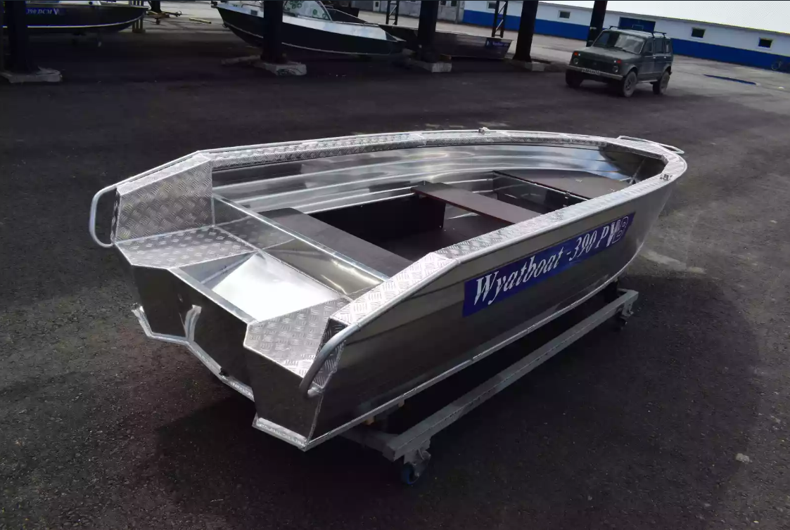 Алюминиевая лодка Wyatboat-390Р Увеличенный борт в Красноярске