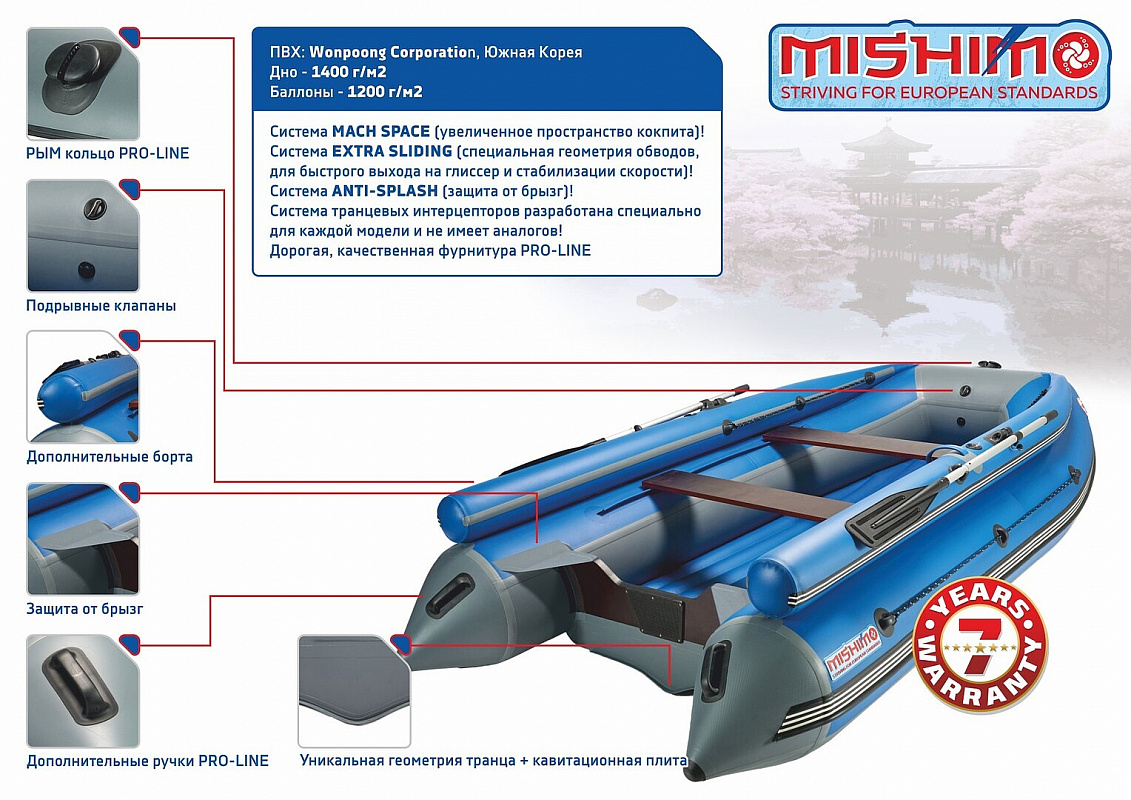 Лодка MISHIMO FAMILY LITE DF 400 в Красноярске