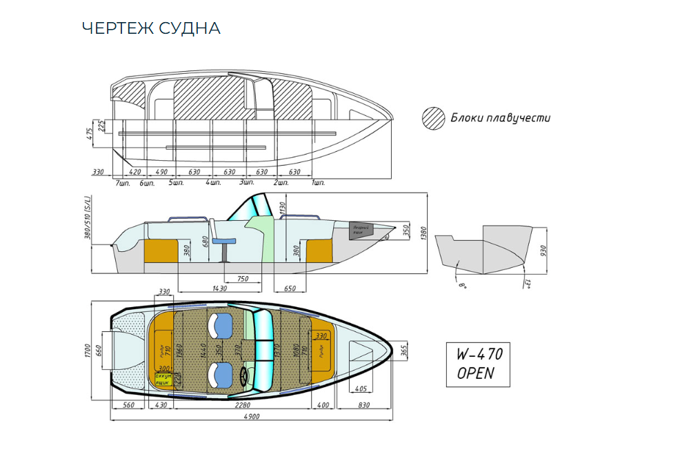 Комбинированный катер Wyatboat-470 Open в Красноярске