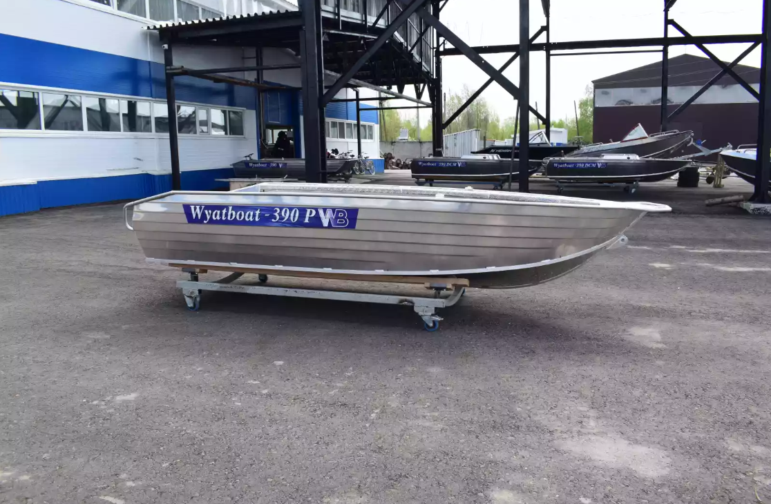 Алюминиевая лодка Wyatboat-390Р Увеличенный борт в Красноярске