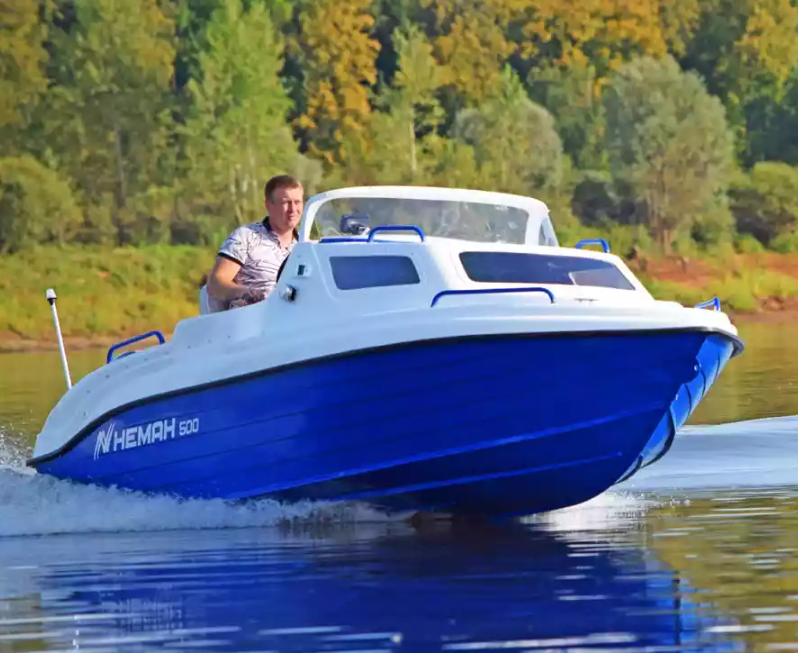 Комбинированный катер Neman-500 с каютой в Красноярске