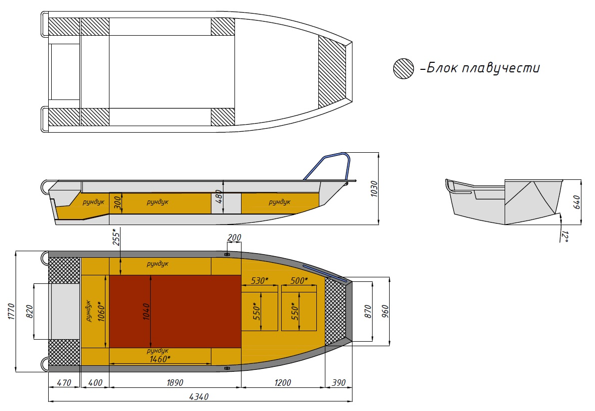 Алюминиевая лодка  Wyatboat-430 Master Fish в Красноярске