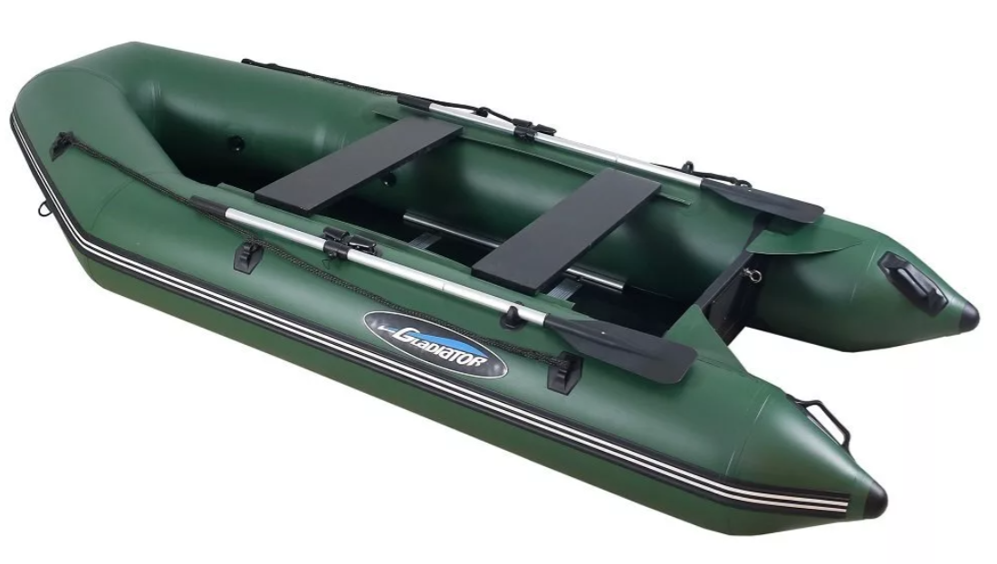 МОТОРНО-ГРЕБНАЯ ЛОДКА ПВХ GLADIATOR А 340 ТК С ФАНЕРНЫМ ПОЛОМ в Красноярске