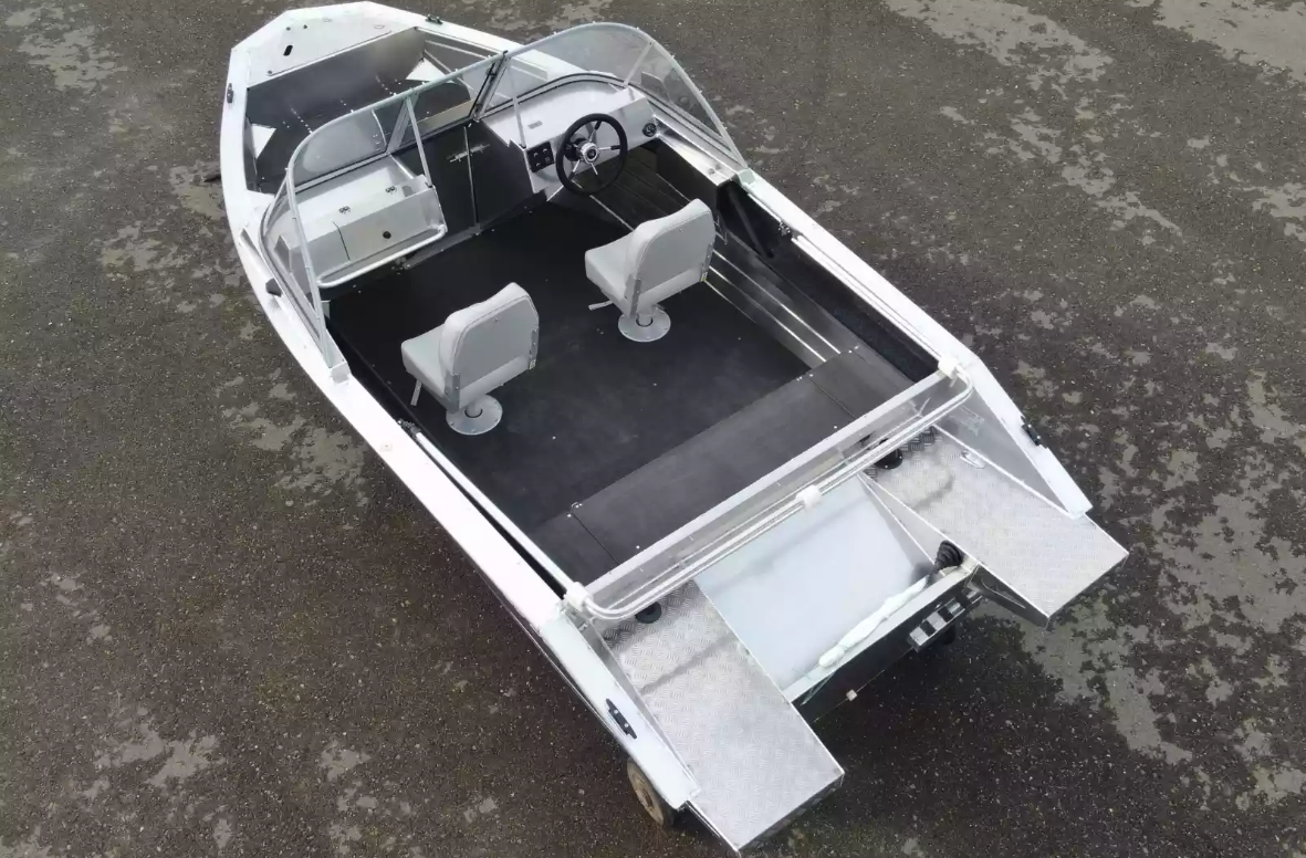 Алюминиевый катер Неман-450 DC NEW без покраски в Красноярске