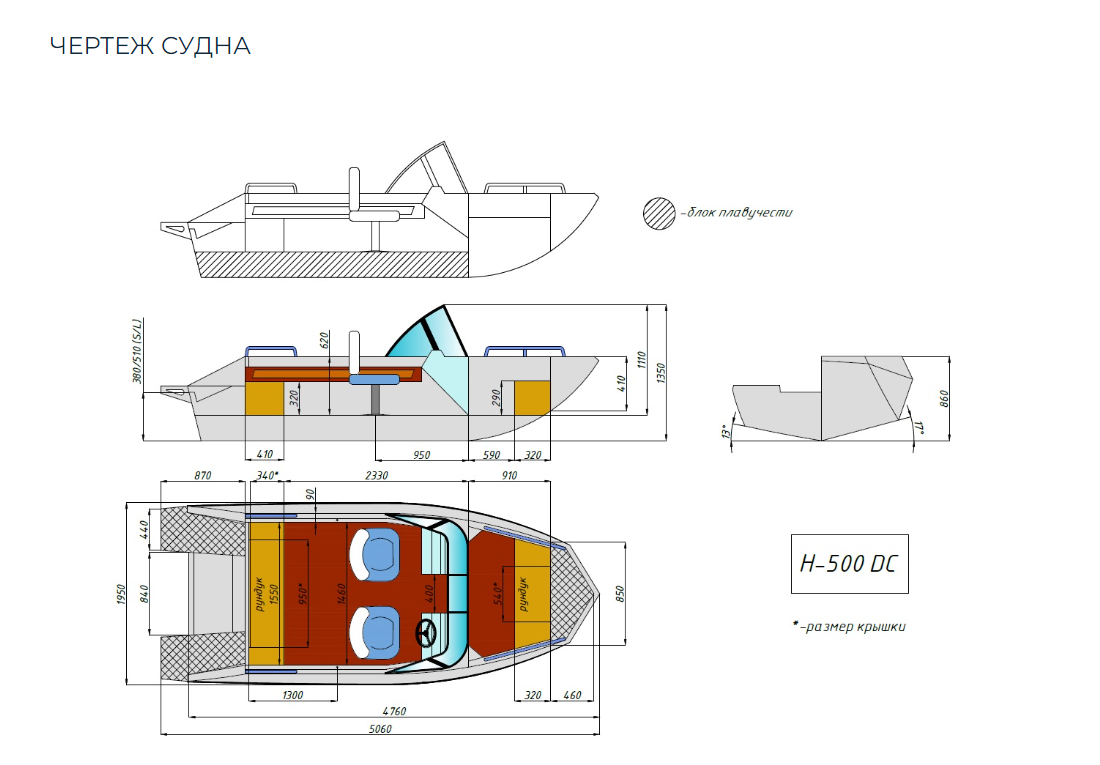 Алюминиевый катер Неман-500 DC в Красноярске