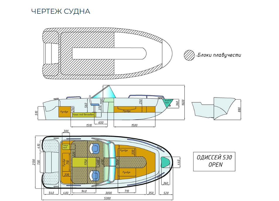 Стеклопластиковый катер Neman-530 Open в Красноярске