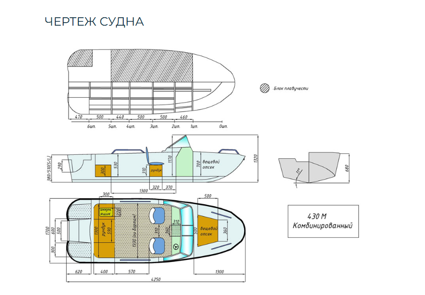 Комбинированный катер Wyatboat-430 M в Красноярске