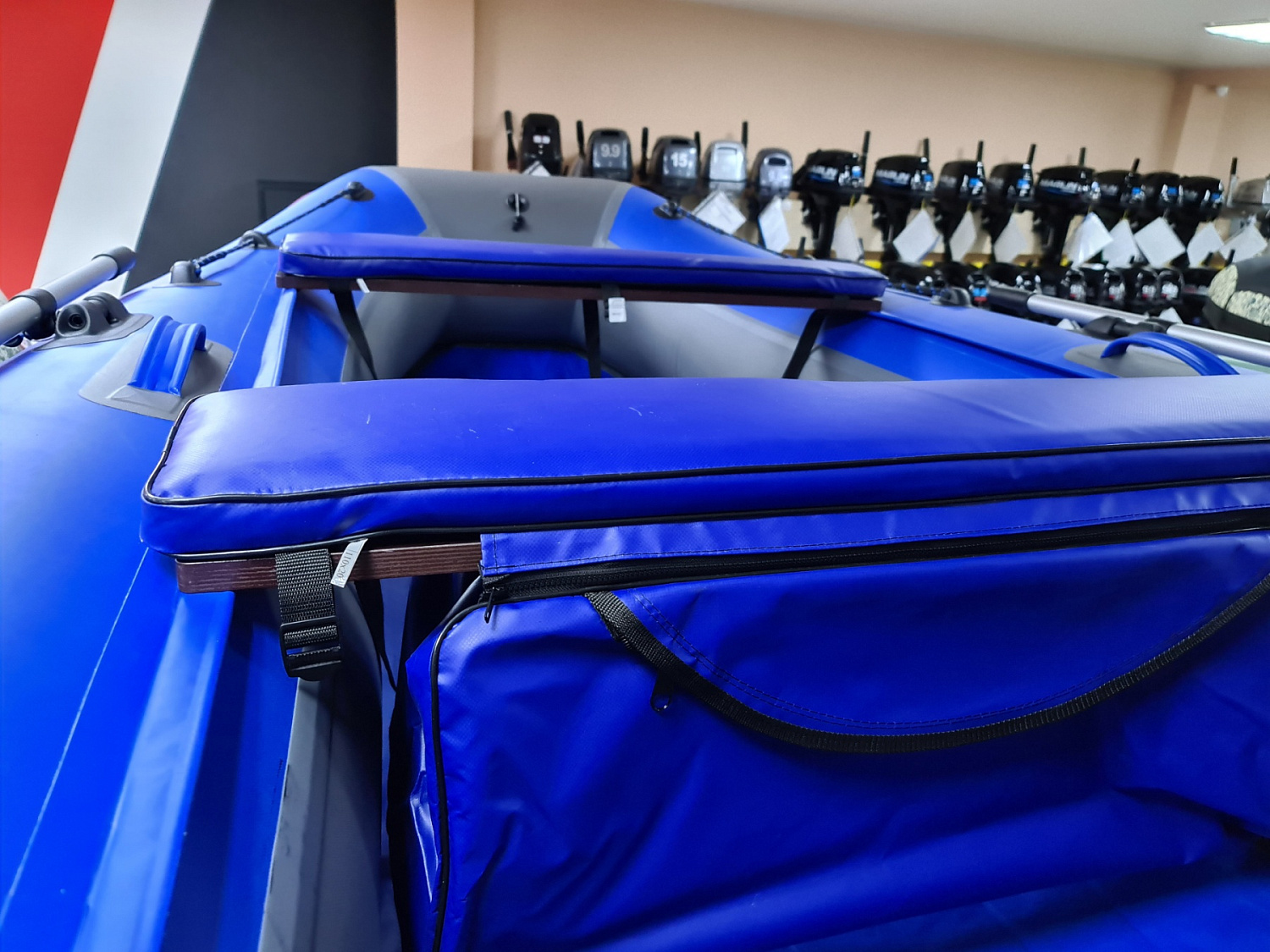 КОМПЛЕКТ МЯГКИХ НАКЛАДОК С СУМКОЙ ДЛЯ ЛОДОК 110Х20 СИНИЙ в Красноярске КОМПЛЕКТ МЯГКИХ НАКЛАДОК С СУМКОЙ ДЛЯ ЛОДОК 110Х20 СИНИЙ в Красноярске