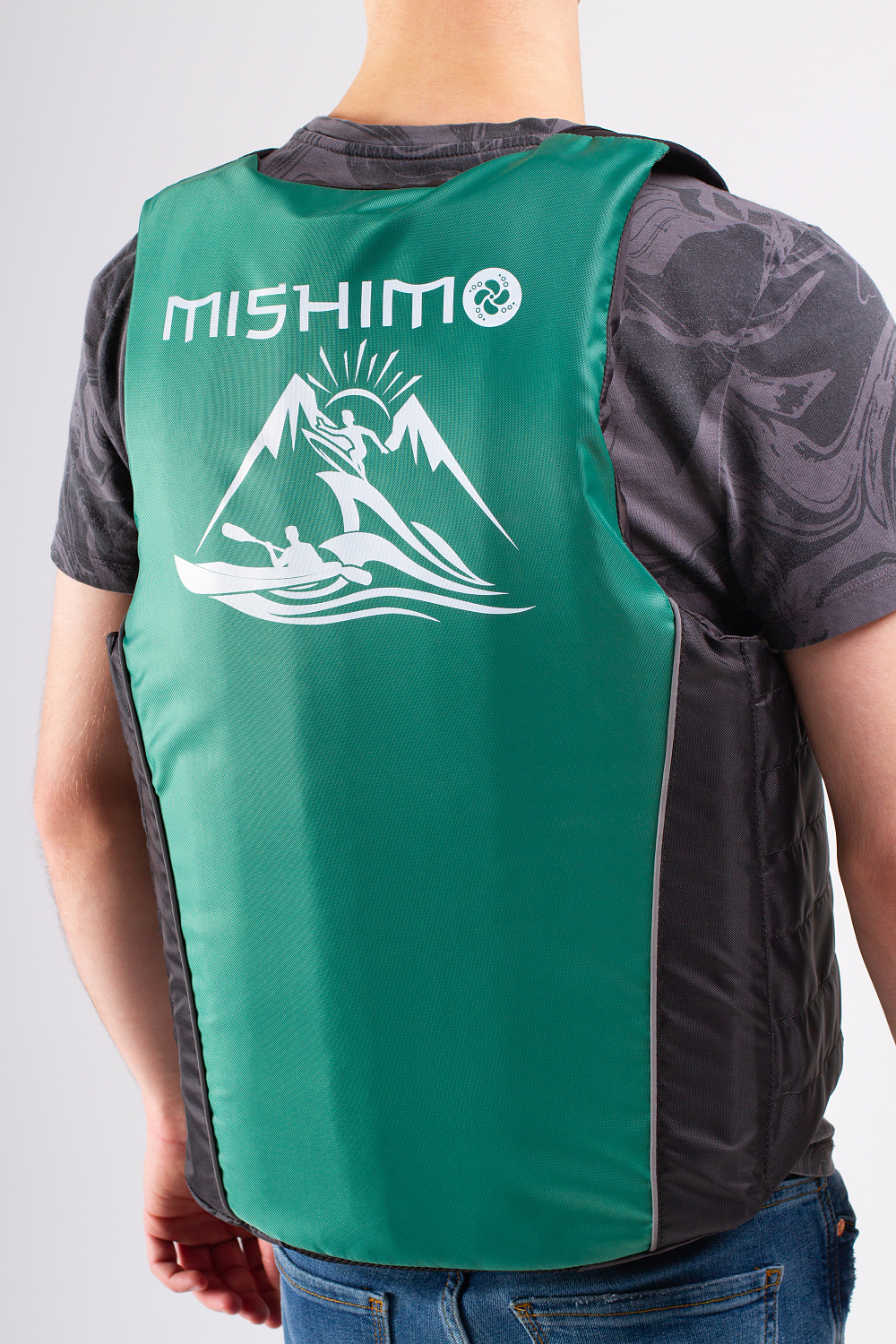 Жилет спасательный MISHIMO PRO Премиум качества Черно-зеленый в Красноярске Жилет спасательный MISHIMO PRO Премиум качества Черно-зеленый в Красноярске