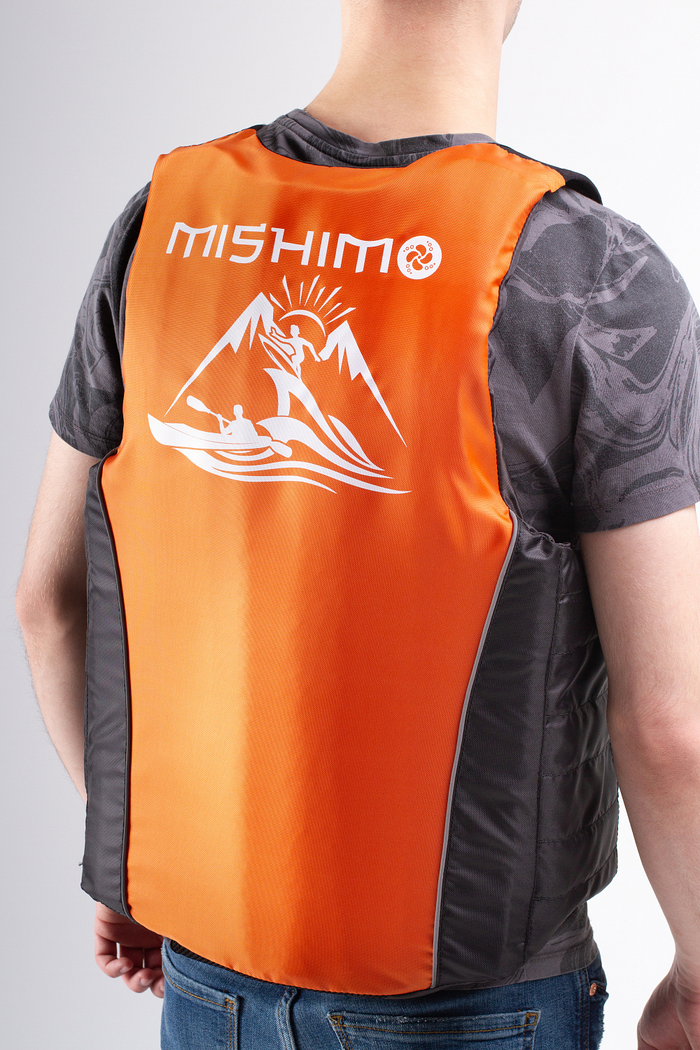 Жилет спасательный MISHIMO PRO Премиум качества Черно-оранжевый в Красноярске Жилет спасательный MISHIMO PRO Премиум качества Черно-оранжевый в Красноярске
